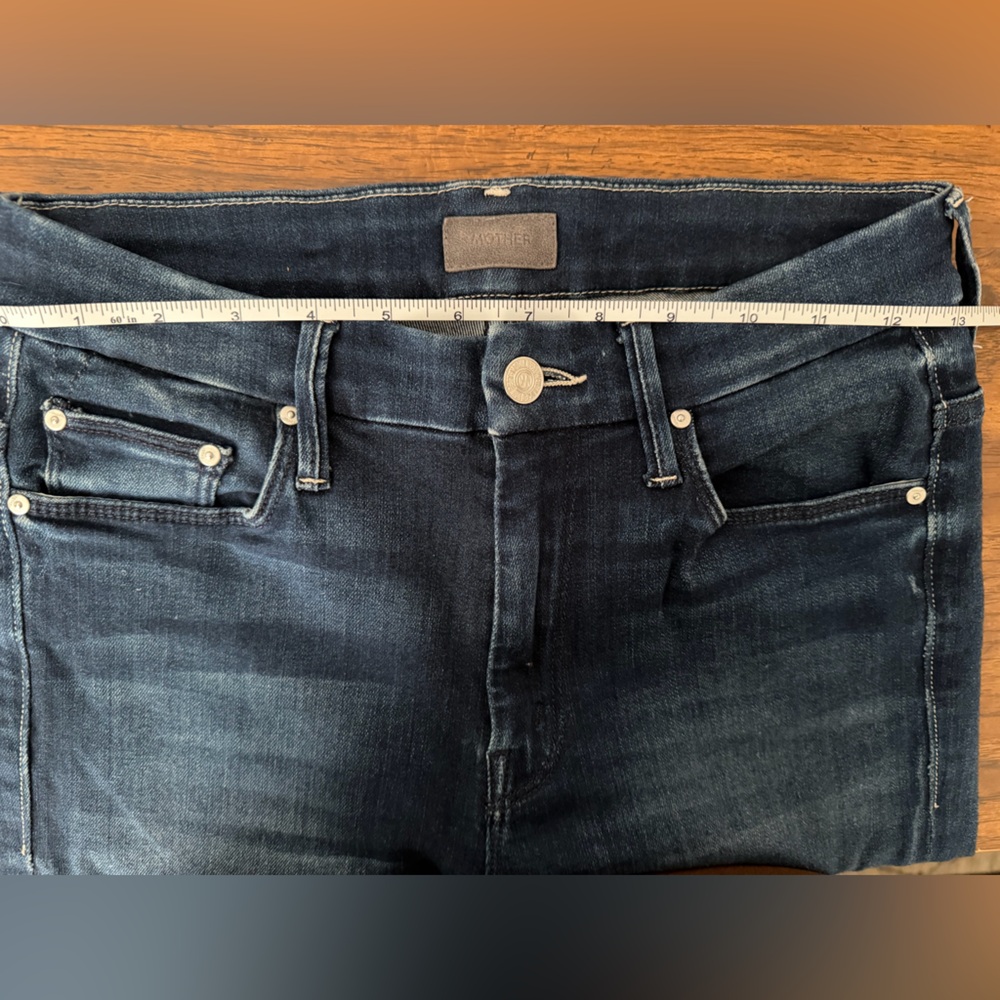 MOTHER The Looker Ankle Fray High Waisted Jeans Size 26 - Picture 8 of 10